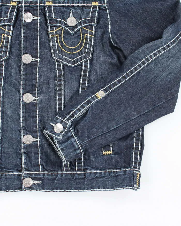 Y2K 00s True Religion Dark Wash Denim Jacket - L sold by Rokit product image thumbnail 4