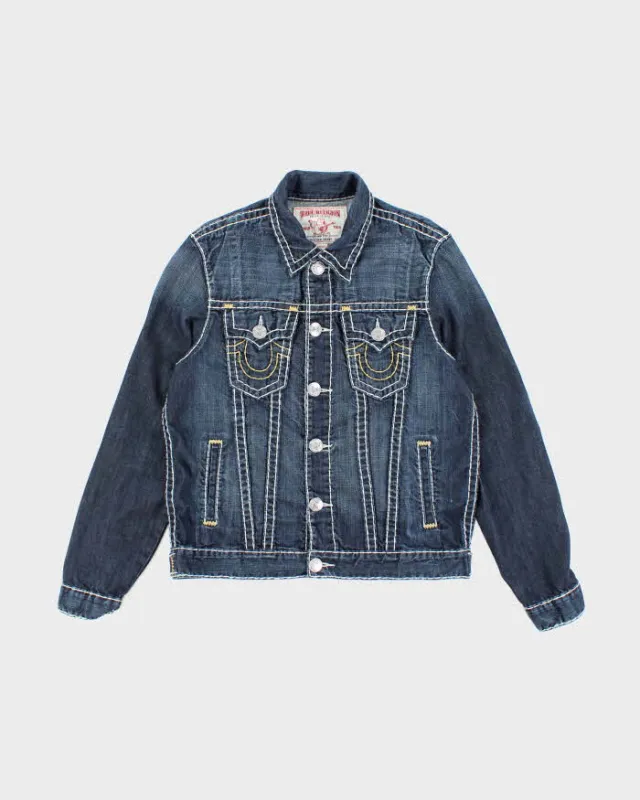 Y2K 00s True Religion Dark Wash Denim Jacket - L made by True Religion