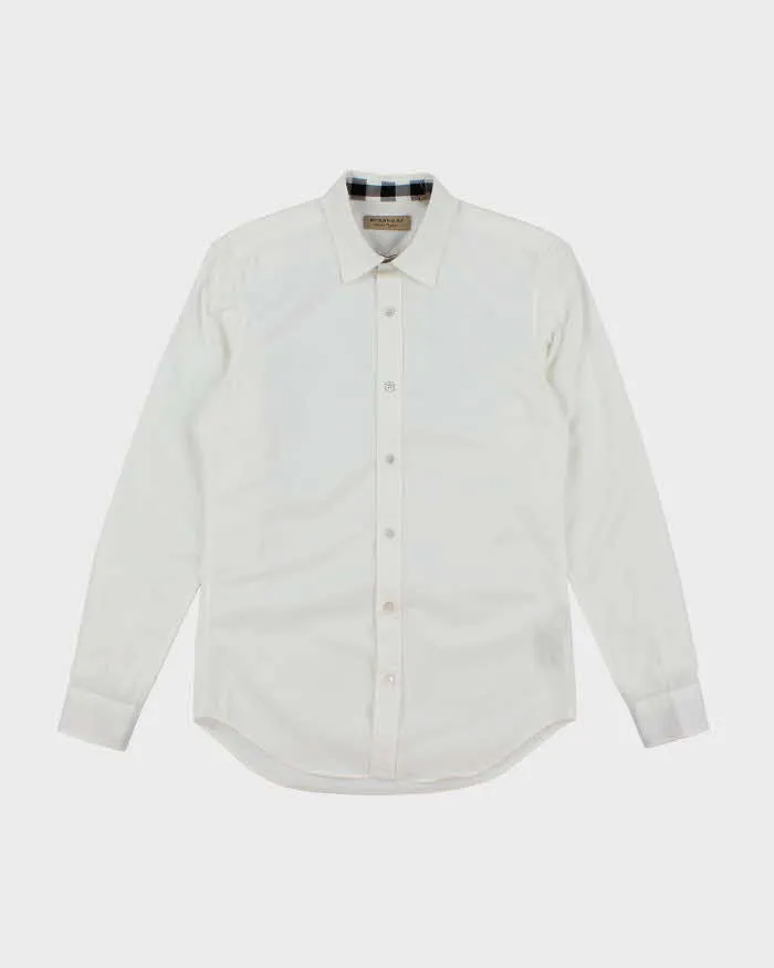 Vintage 2000's Burberry Hidden Nova Check Plain Long Sleeve Shirt - S sold by Rokit