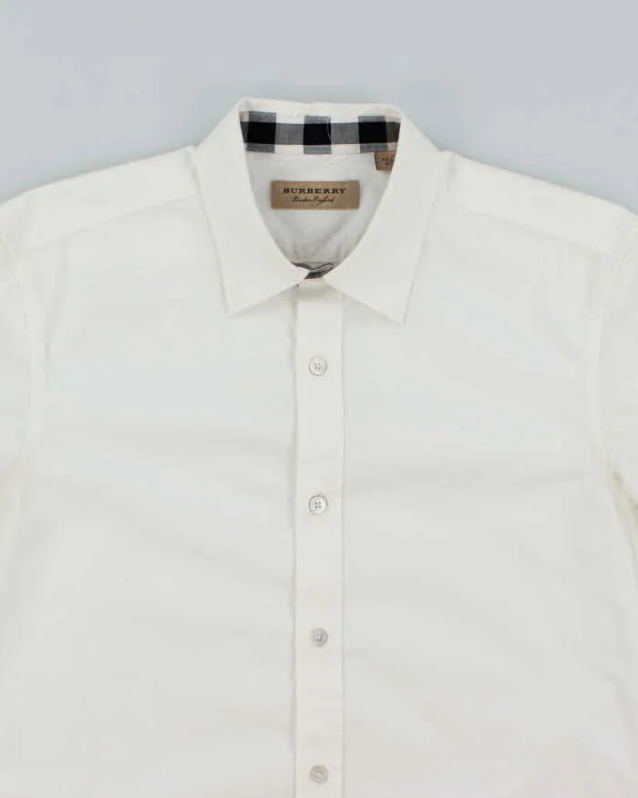 Vintage 2000's Burberry Hidden Nova Check Plain Long Sleeve Shirt - S sold by Rokit product image thumbnail 3