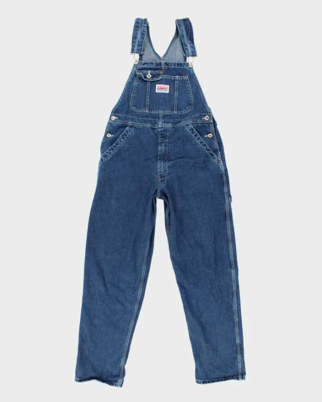 Vintage 90s Ikeda Dark Wash Carpenter Dungarees - W34 L31 sold by Rokit