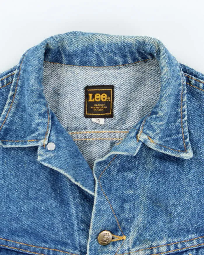 Vintage 90's Lee Faded Medium Wash Denim Jacket - XS sold by Rokit product image thumbnail 5