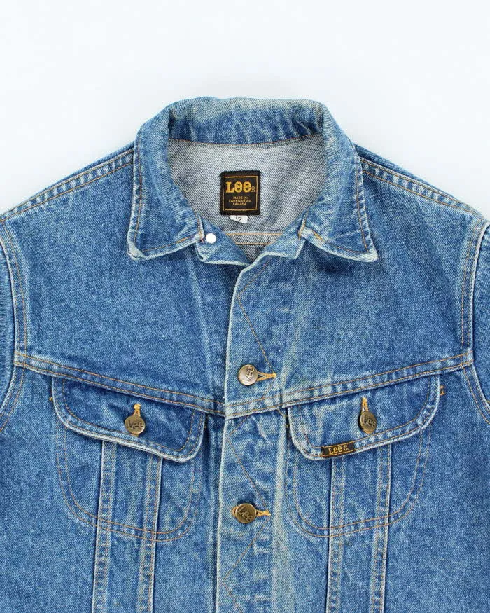 Vintage 90's Lee Faded Medium Wash Denim Jacket - XS sold by Rokit product image thumbnail 3