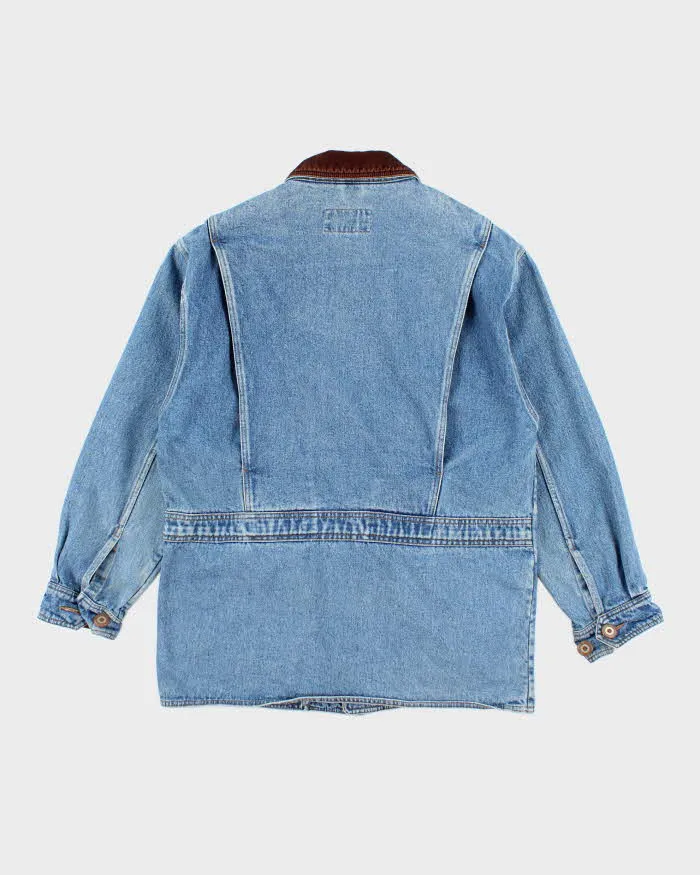 Vintage 90's Eddie Bauer Dark Wash Denim Chore Jacket - S sold by Rokit product image thumbnail 2
