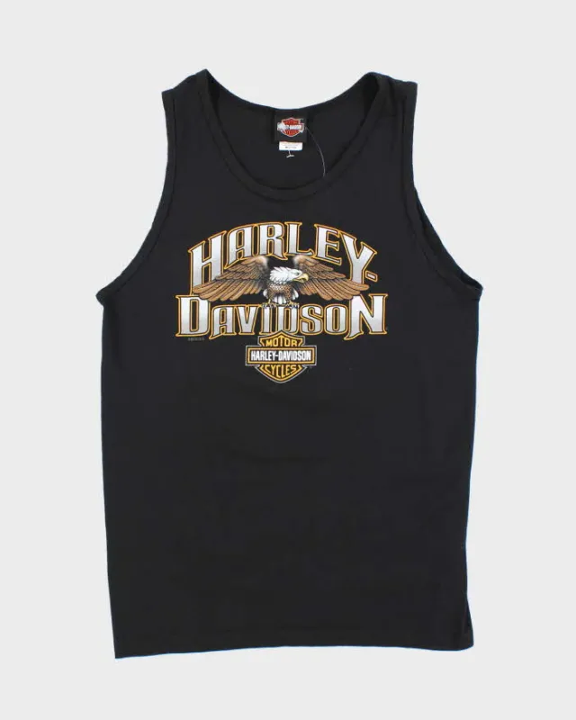 Vintage Harley Davidson Eagle Spell Out Graphic T-Shirt - L sold by Rokit