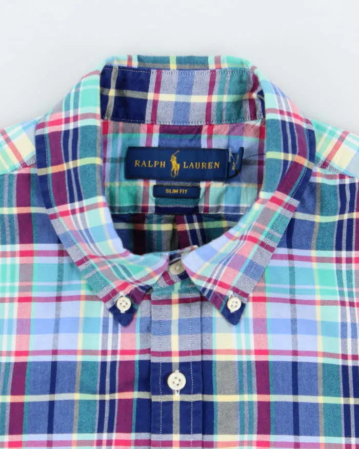 Vintage Ralph Lauren Slim Fit Short Sleeve Shirt - L sold by Rokit product image thumbnail 5