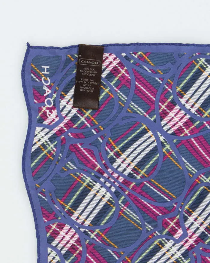 Vintage Y2k 00s Coach Monogram Silk Scarf sold by Rokit product image thumbnail 4