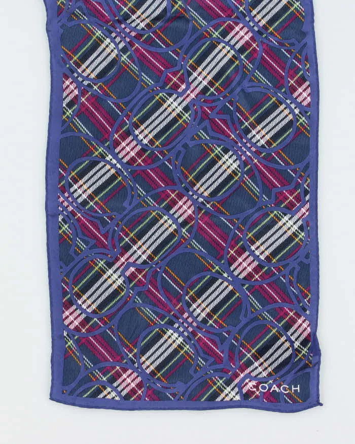 Vintage Y2k 00s Coach Monogram Silk Scarf sold by Rokit product image thumbnail 5