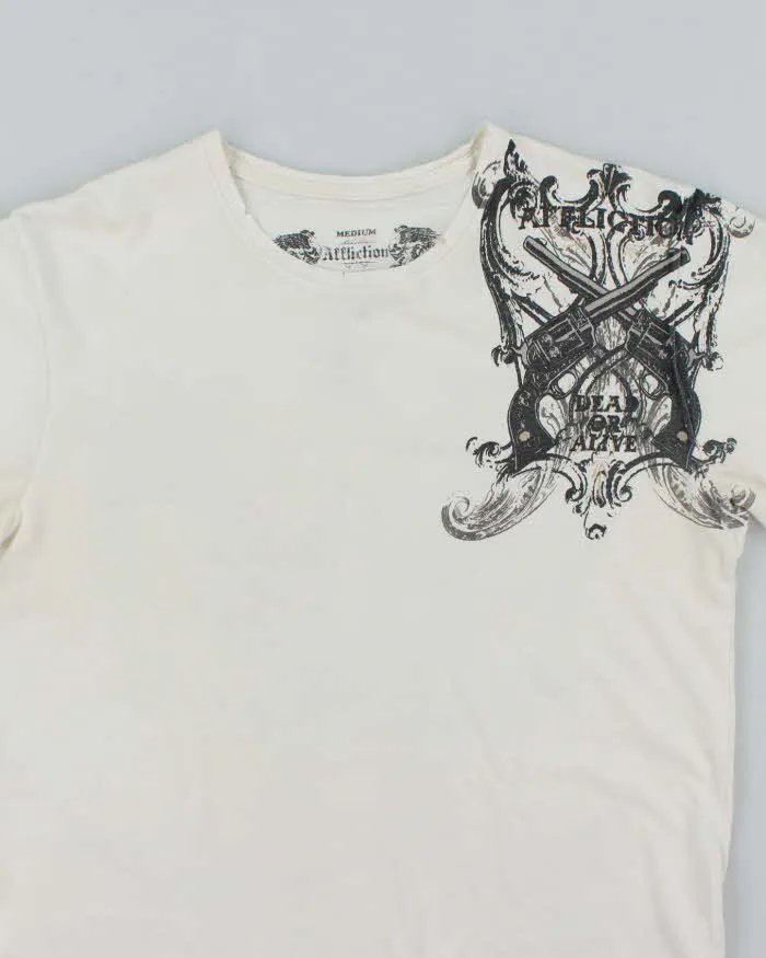 Vintage Y2K Affliction Gothic Graphic T-Shirt - M sold by Rokit product image thumbnail 3