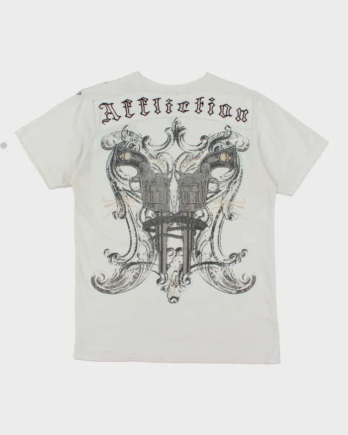 Vintage Y2K Affliction Gothic Graphic T-Shirt - M sold by Rokit product image thumbnail 2