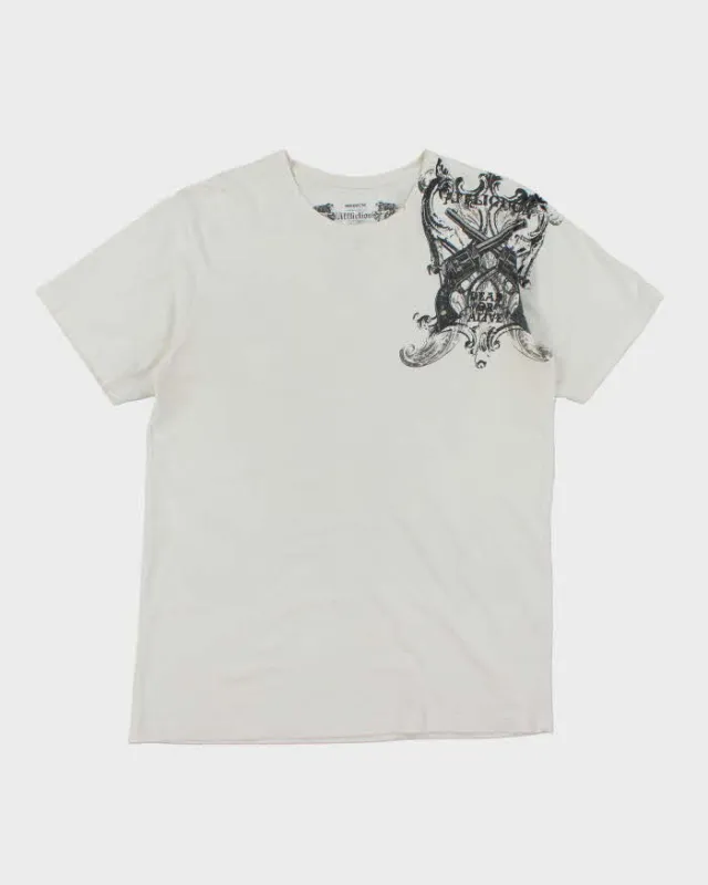 Vintage Y2K Affliction Gothic Graphic T-Shirt - M sold by Rokit