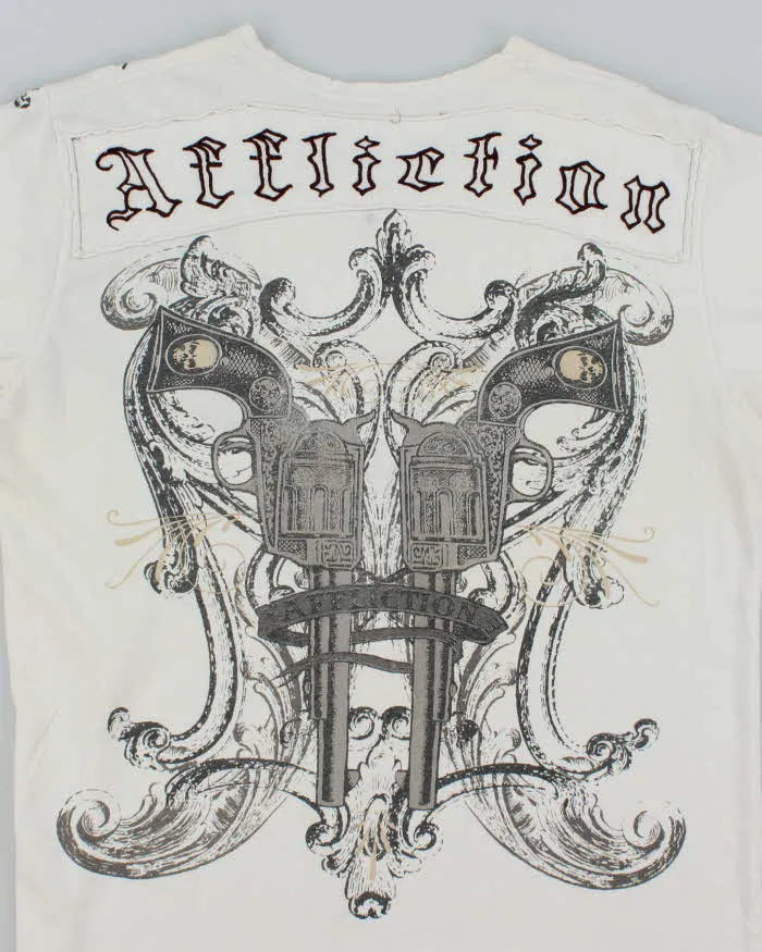 Vintage Y2K Affliction Gothic Graphic T-Shirt - M sold by Rokit product image thumbnail 4
