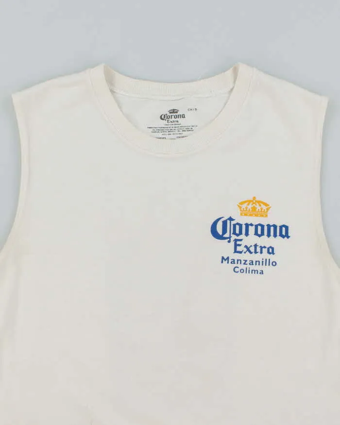 Vintage Corona Beer Graphic Sleeveless T-Shirt - S sold by Rokit product image thumbnail 3