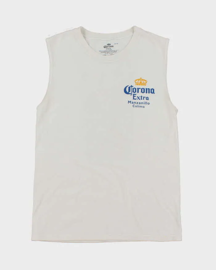 Vintage Corona Beer Graphic Sleeveless T-Shirt - S sold by Rokit