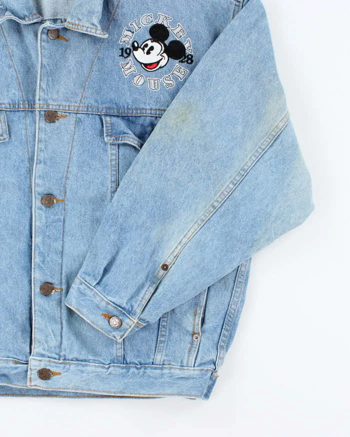 Vintage 2000's Disney Embroidered Patched Denim Jacket - M sold by Rokit product image thumbnail 4