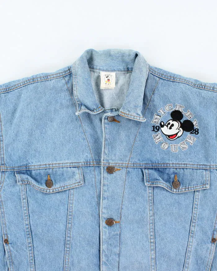 Vintage 2000's Disney Embroidered Patched Denim Jacket - M sold by Rokit product image thumbnail 3
