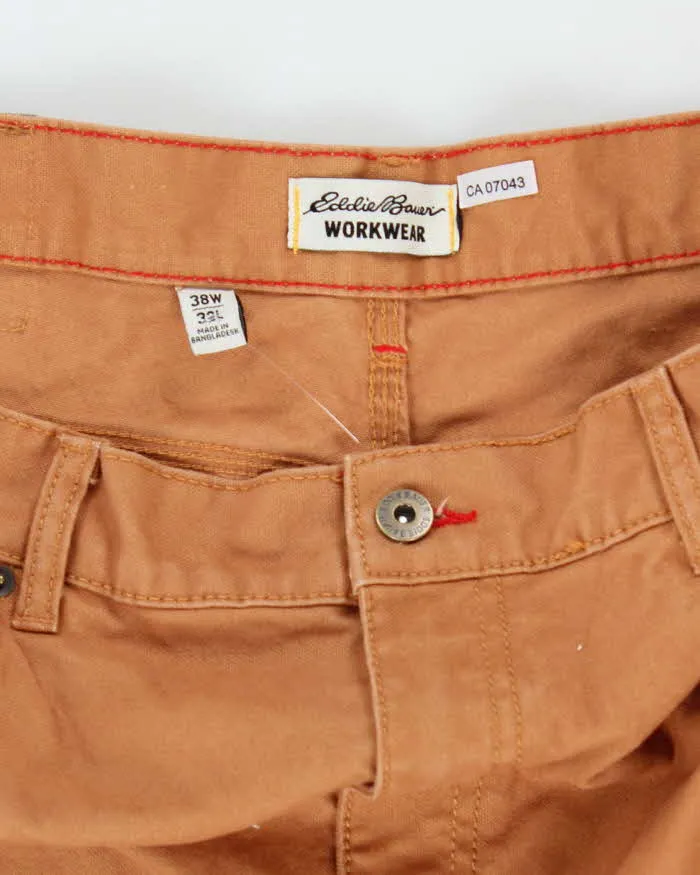 Vintage 2000's Eddie Bauer Brown Carpenter Workwear Trousers - W38 L30 sold by Rokit product image thumbnail 5