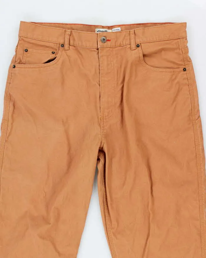 Vintage 2000's Eddie Bauer Brown Carpenter Workwear Trousers - W38 L30 sold by Rokit product image thumbnail 3