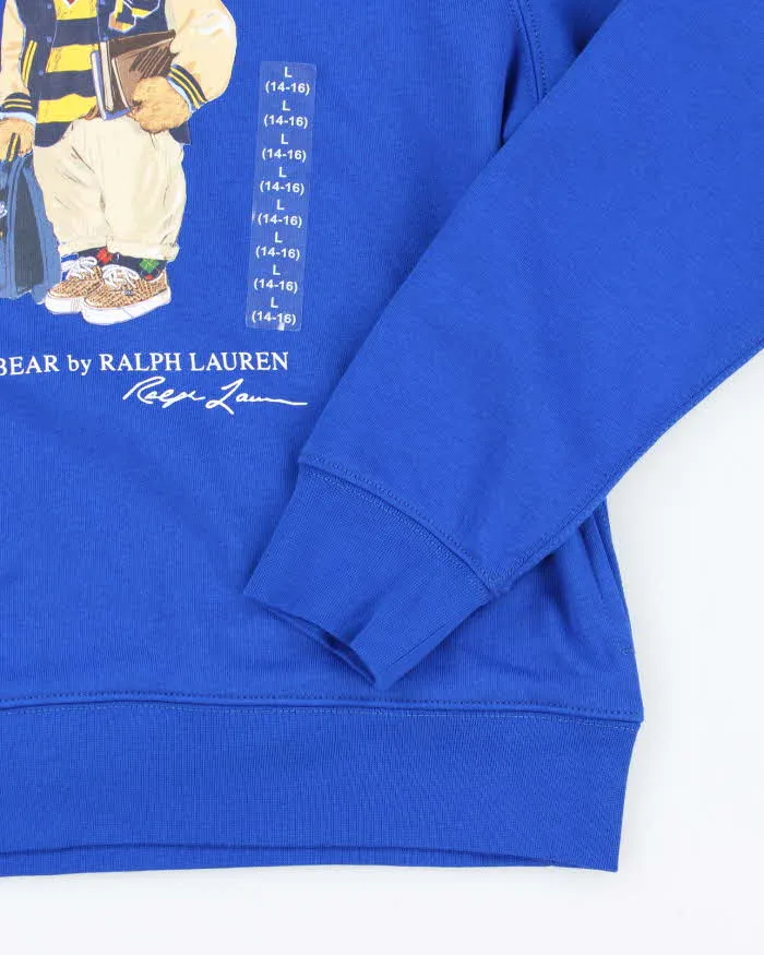 Vintage Ralph Lauren Deadstock with Tags Polo Bear Graphic Hoodie - L sold by Rokit product image thumbnail 4