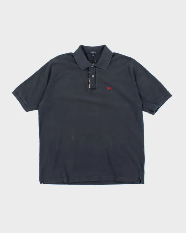 Vintage Y2K Burberry London Small Logo Polo Shirt - L sold by Rokit