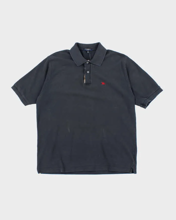 Vintage Y2K Burberry London Small Logo Polo Shirt - L sold by Rokit