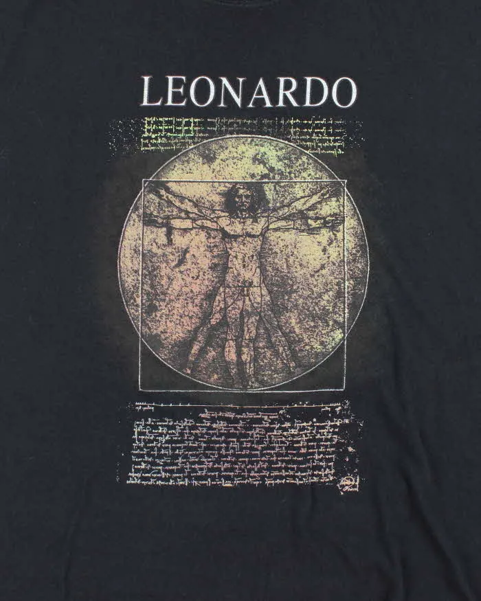 Vintage 2000's Leonardo Da Vinci Graphic T-Shirt - M sold by Rokit product image thumbnail 3