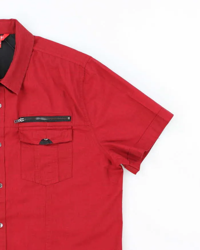 Vintage Y2K Guess Military Short Sleeve Utility Shirt - M sold by Rokit product image thumbnail 4