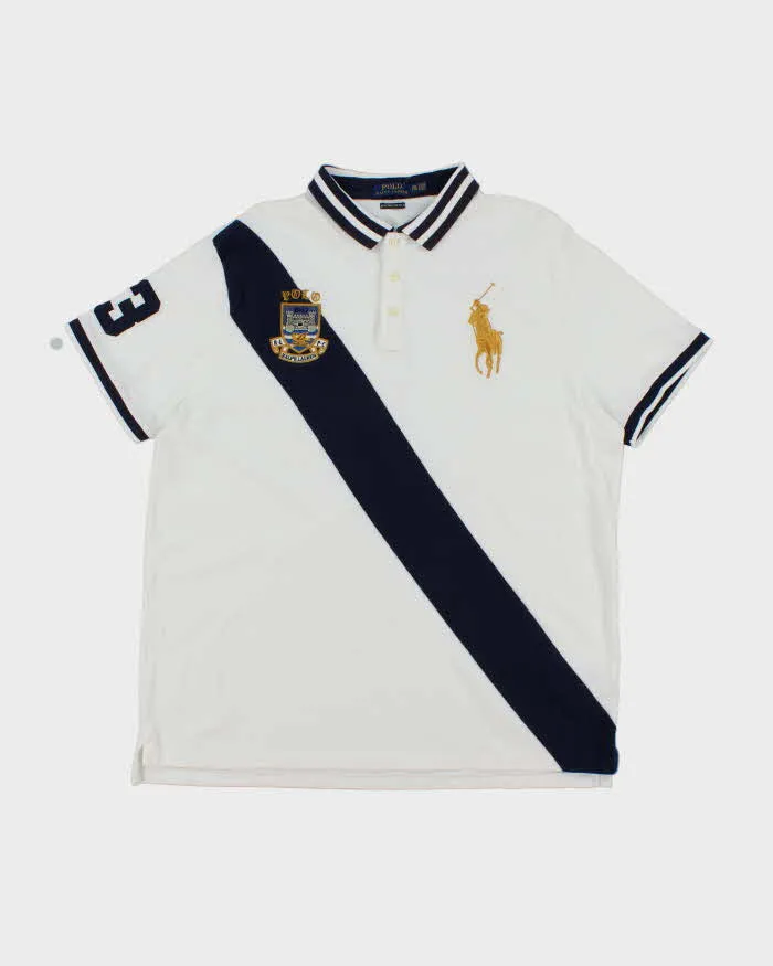 Vintage 2000's Ralph Lauren Big Horse Embroidered Polo Shirt - XXL sold by Rokit