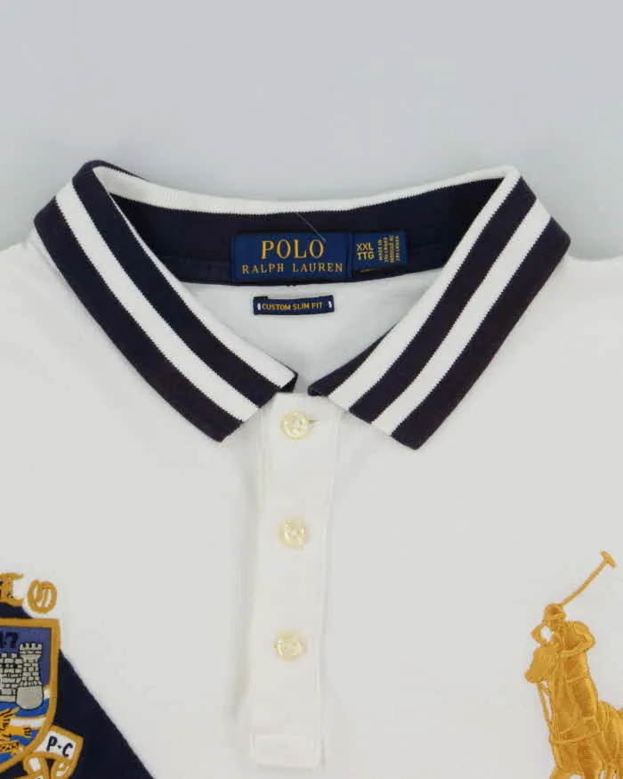 Vintage 2000's Ralph Lauren Big Horse Embroidered Polo Shirt - XXL sold by Rokit product image thumbnail 5