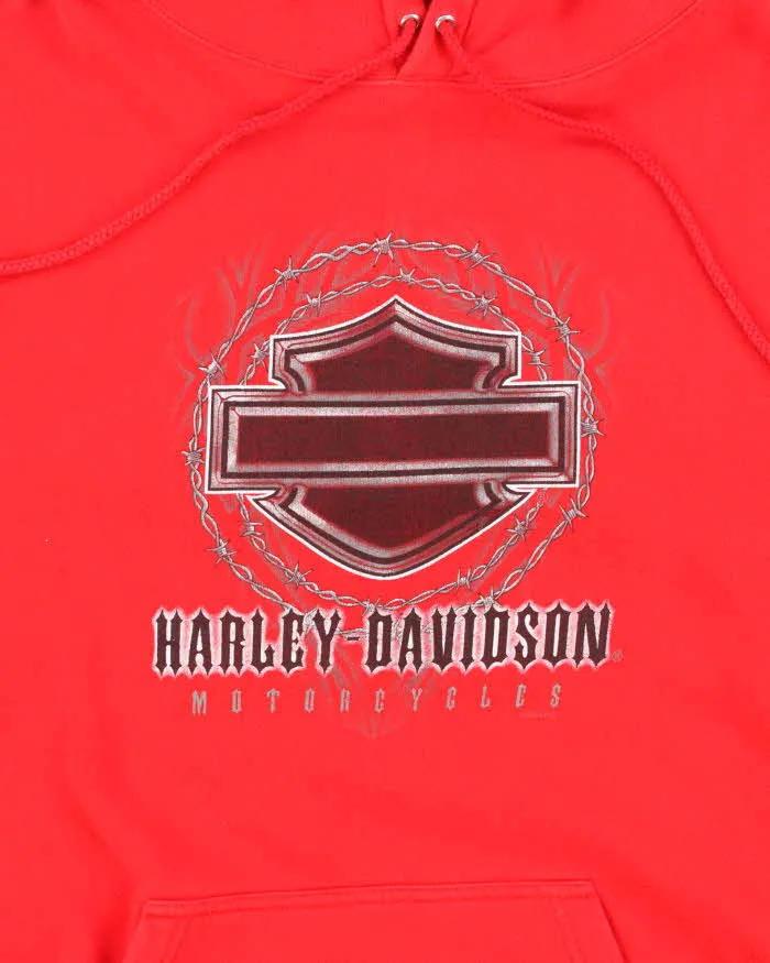Vintage Y2K Harley Davidson Barbed Wire Graphic Oversized Hoodie - XL sold by Rokit product image thumbnail 3