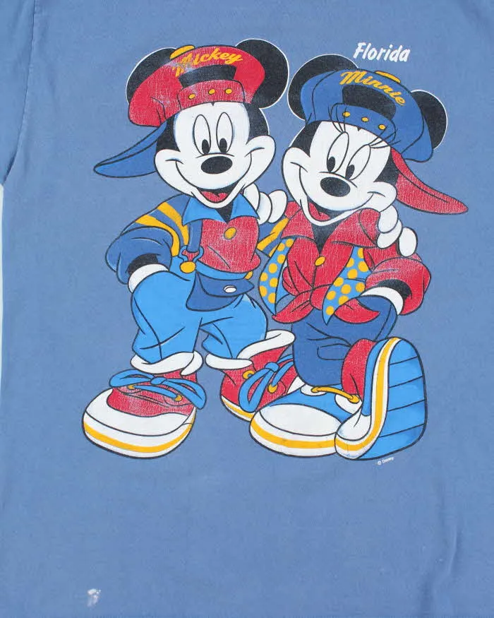 Vintage 90's Disney Mickey & Minnie Mouse Profile Graphic T-Shirt - XL sold by Rokit product image thumbnail 3