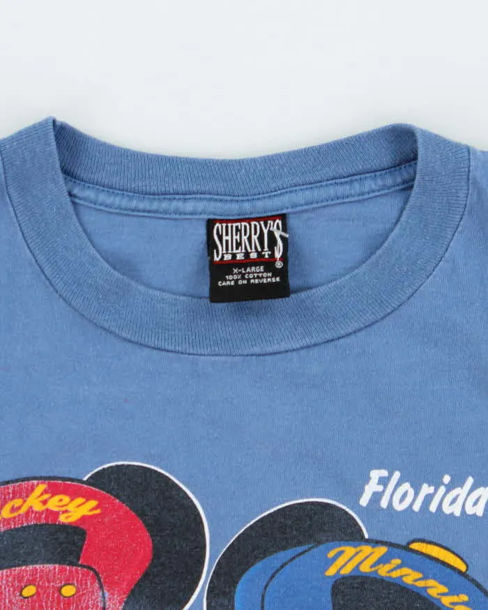 Vintage 90's Disney Mickey & Minnie Mouse Profile Graphic T-Shirt - XL sold by Rokit product image thumbnail 5