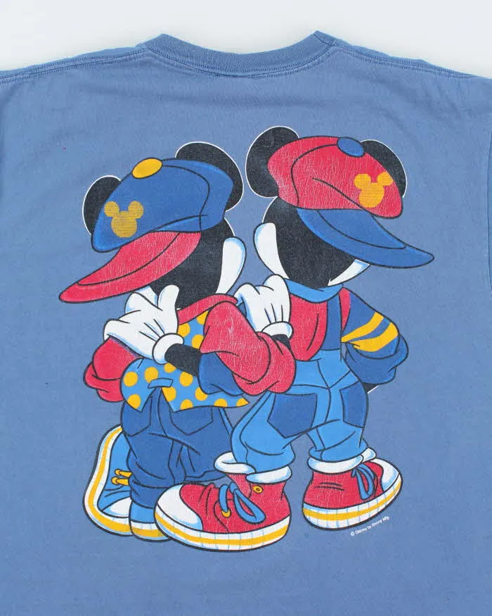 Vintage 90's Disney Mickey & Minnie Mouse Profile Graphic T-Shirt - XL sold by Rokit product image thumbnail 4