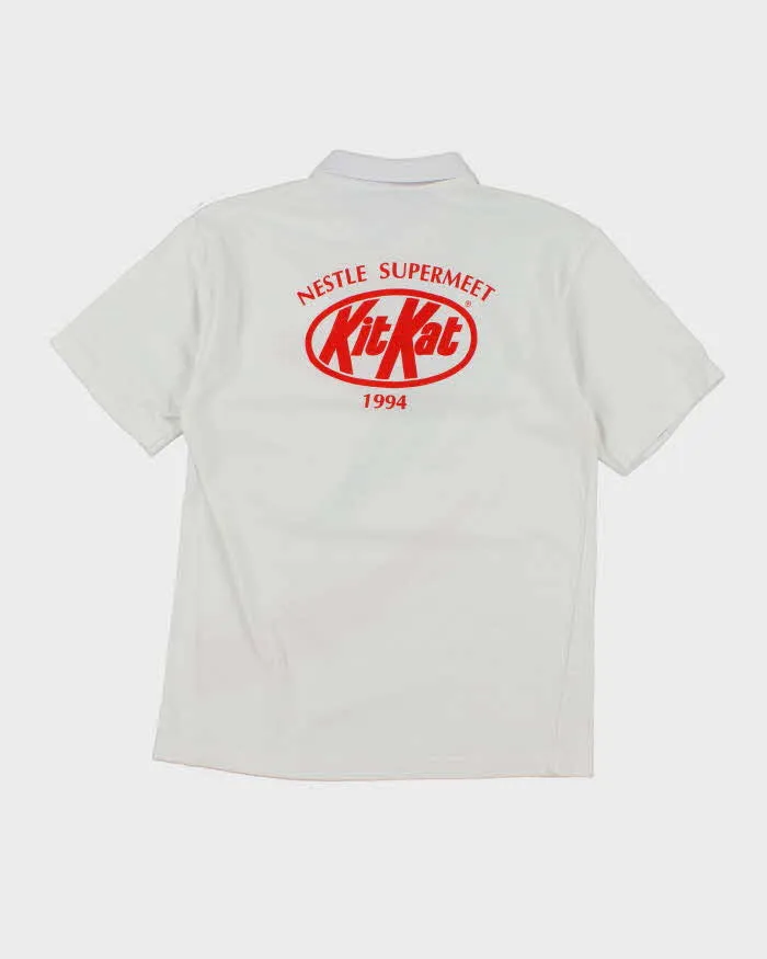 Vintage KitKat Patterned Polo Shirt - L sold by Rokit product image thumbnail 2