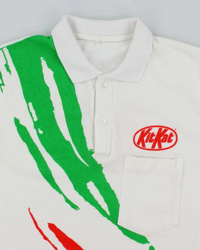 Vintage KitKat Patterned Polo Shirt - L sold by Rokit product image thumbnail 3