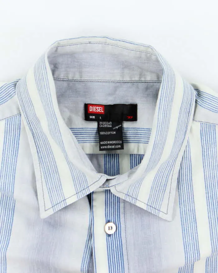 Vintage Y2K Diesel Striped Long Sleeve Shirt - L sold by Rokit product image thumbnail 5