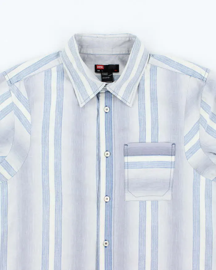 Vintage Y2K Diesel Striped Long Sleeve Shirt - L sold by Rokit product image thumbnail 3