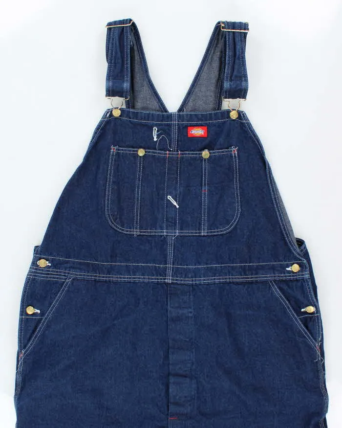 Vintage 90's Dickies Heavyweight Indigo Dark Wash Long Dungarees - W44 L29 sold by Rokit product image thumbnail 3