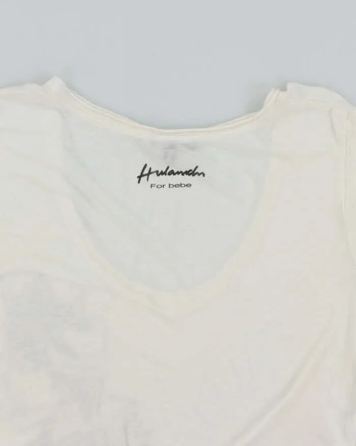 Vintage Y2K Bebe Deep V-Neck Graphic T-Shirt - L sold by Rokit product image thumbnail 4