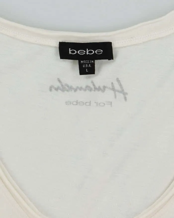 Vintage Y2K Bebe Deep V-Neck Graphic T-Shirt - L sold by Rokit product image thumbnail 5