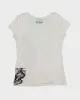 Vintage Y2K Bebe Deep V-Neck Graphic T-Shirt - L sold by Rokit