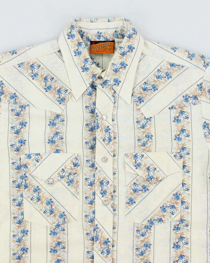 Vintage Western Atlantic Snap Button Patterned Western Shirt - M sold by Rokit product image thumbnail 3