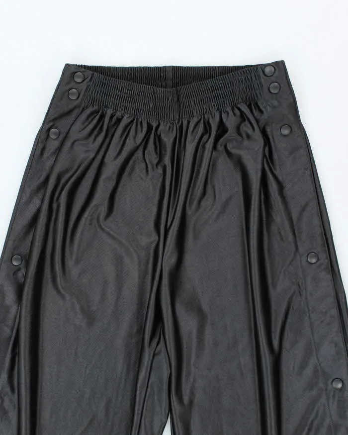Vintage 90's Nike Side Popper Wide Leg Blackout Tracksuit Bottoms - M sold by Rokit product image thumbnail 3
