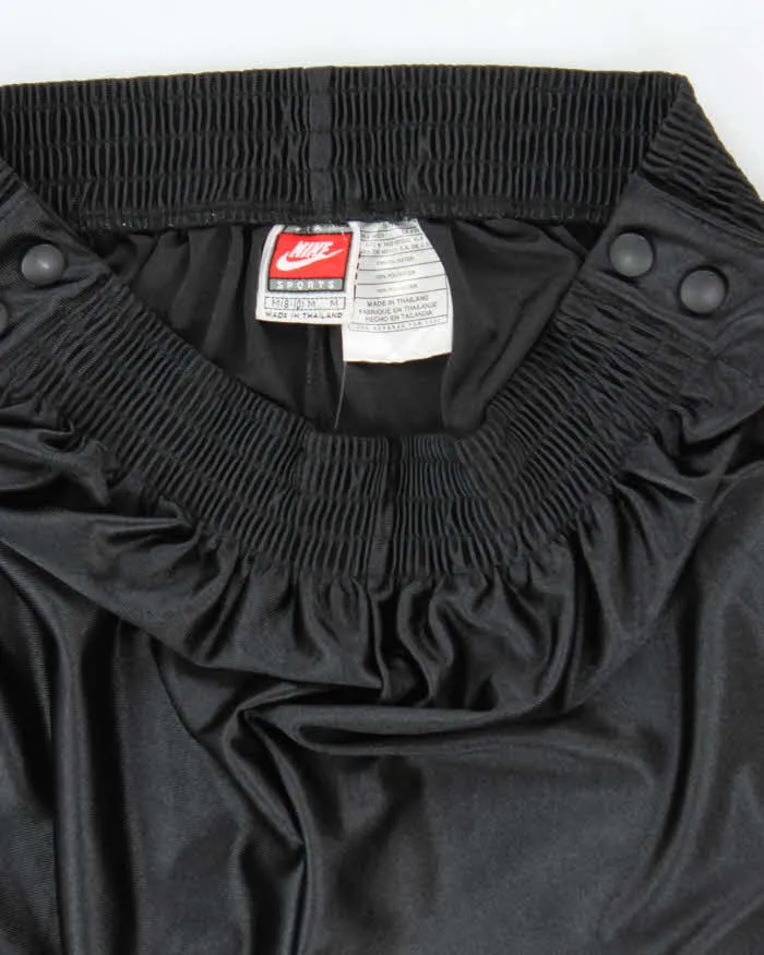 Vintage 90's Nike Side Popper Wide Leg Blackout Tracksuit Bottoms - M sold by Rokit product image thumbnail 5
