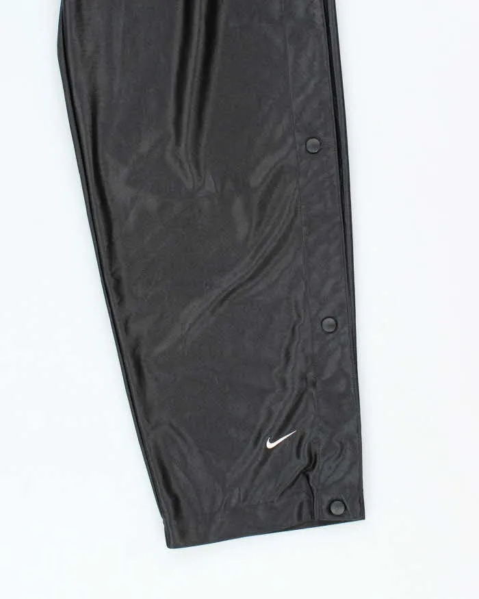 Vintage 90's Nike Side Popper Wide Leg Blackout Tracksuit Bottoms - M sold by Rokit product image thumbnail 4