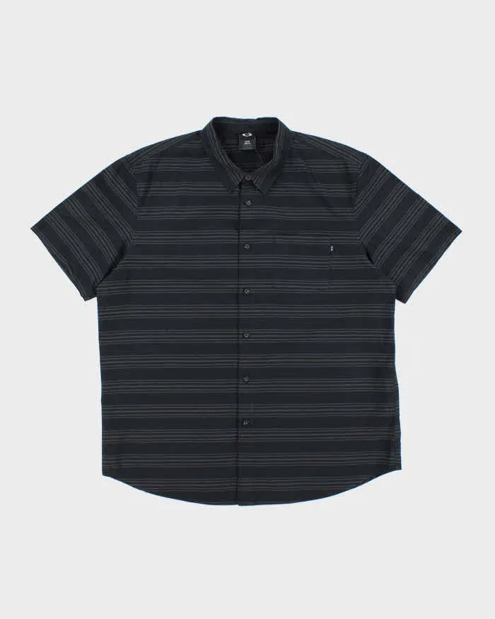 Vintage 2000's Oakley Striped Short Sleeve Shirt - XL sold by Rokit