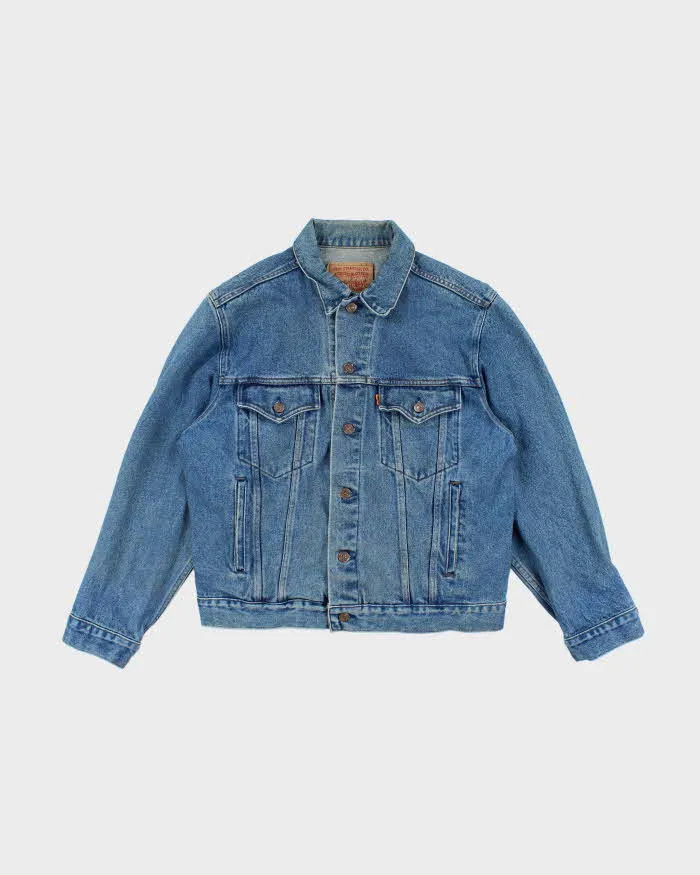 Vintage 90's Levi's Orange Tab Dark Wash Denim Jacket - L sold by Rokit