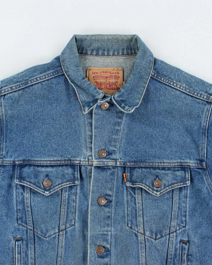 Vintage 90's Levi's Orange Tab Dark Wash Denim Jacket - L sold by Rokit product image thumbnail 3