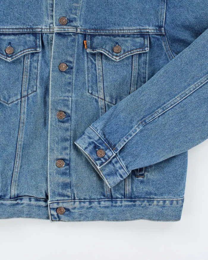 Vintage 90's Levi's Orange Tab Dark Wash Denim Jacket - L sold by Rokit product image thumbnail 4