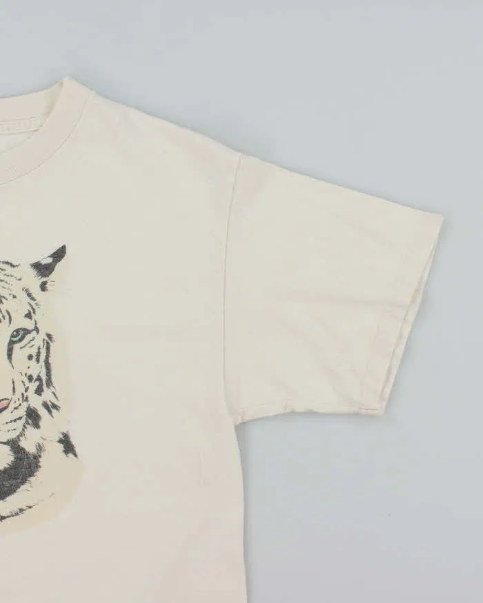 Vintage 90's Snow Tiger Graphic T-Shirt - L sold by Rokit product image thumbnail 4